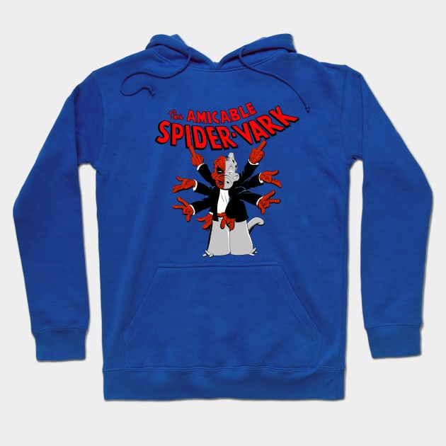 The Amicable Spider-Vark Hoodie by Matt Dow's AMOC TeePublic Shop